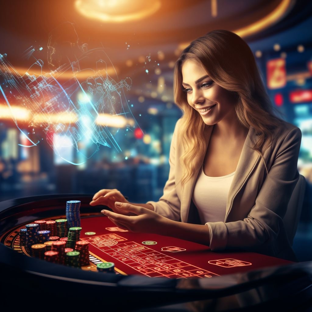 Studio Live Baccarat superjago dengan dealer profesional membagikan kartu dari shoe